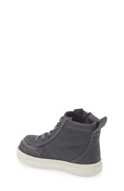 Shop Billy Footwear Kids' Classic High Top Sneaker In Charcoal/white