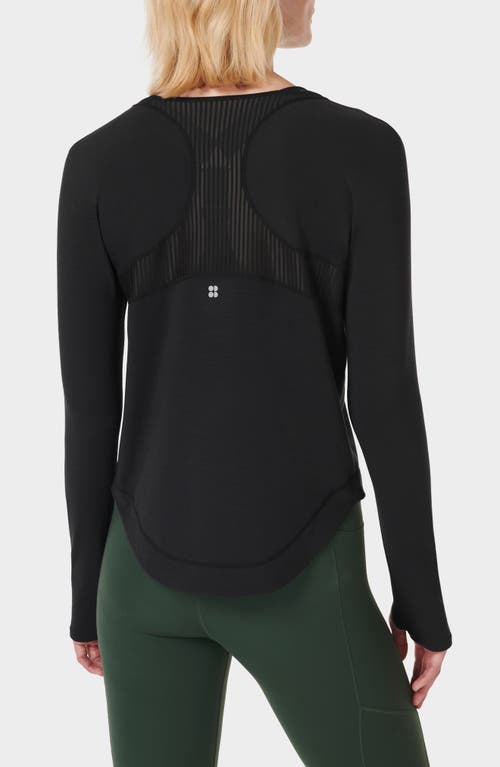 Shop Sweaty Betty Breathe Easy Run Long Sleeve T-shirt In Black