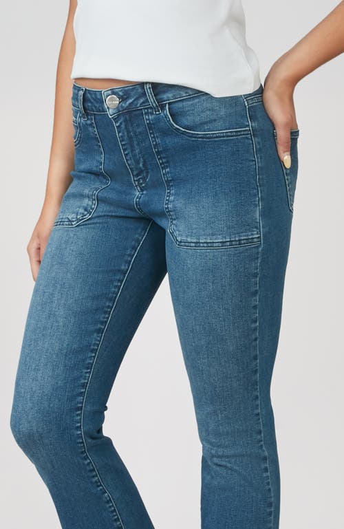 Shop Lola Jeans Billie High Rise Bootcut Jeans In Dim Sky 2