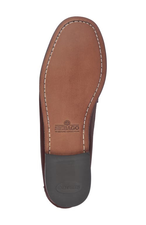 Shop Sebago Danielle Pop Loafer In Dark Brown