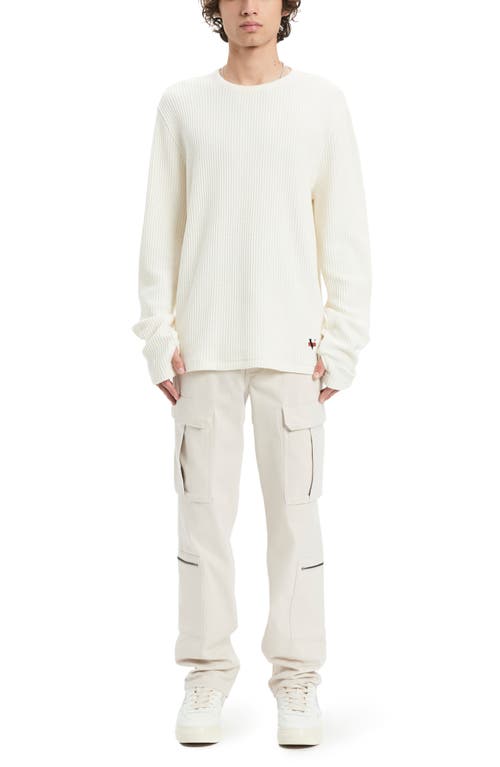 Shop Vayder Baggy Stretch Cotton Cargo Pants In Ecru