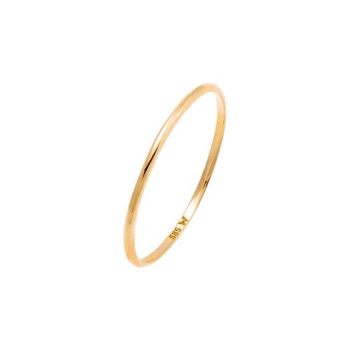 Shop Adina Eden By  Solid Thin Eternity Band 14k In 14k Gold