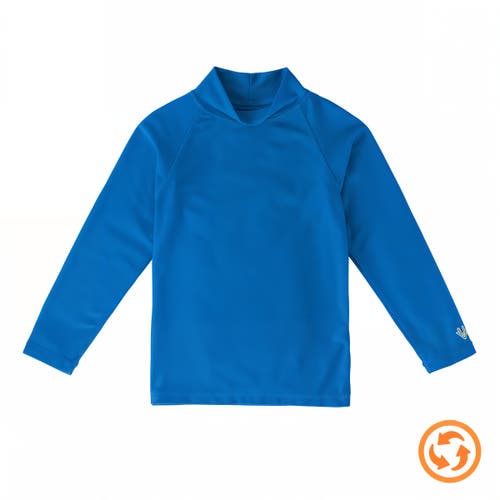 Shop Uv Skinz Neon Long Sleeve Sun & Swim Shirt In Neon Blue