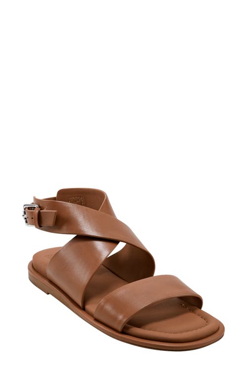 Shop Pure Donna Karan Cirona Strappy Sandal In Cognac