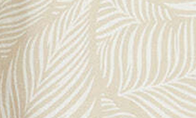 Shop Thread & Supply Eldona Tie Waist Shorts In Taupe Ivory Leaf