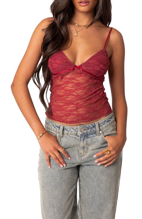 Deirdre Lace-Up Strapless Mesh Corset Top