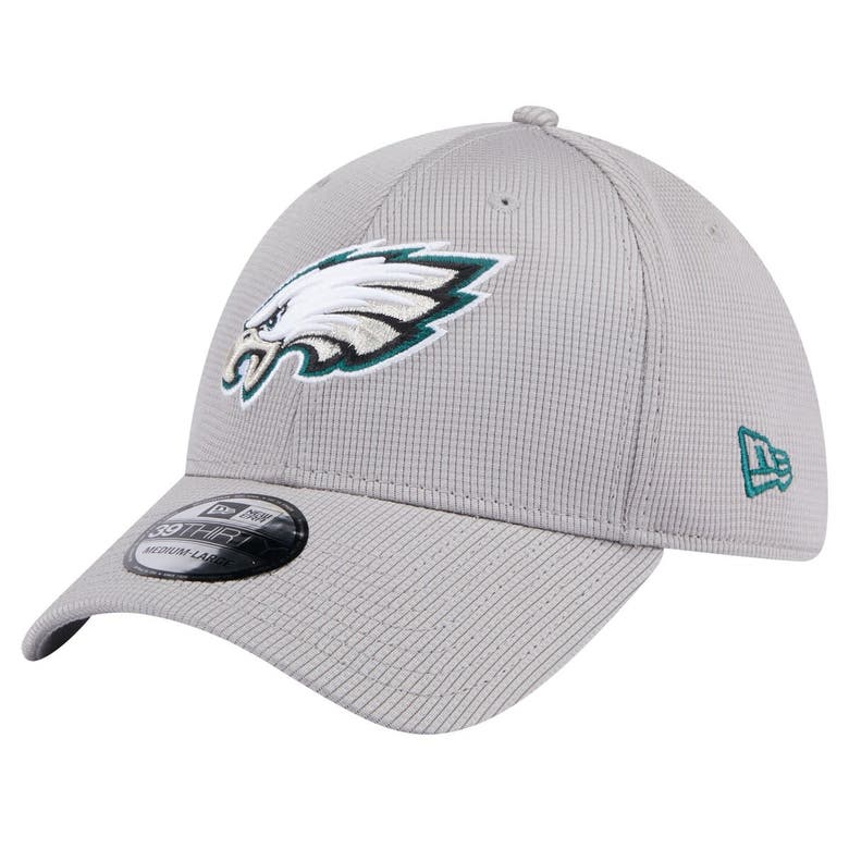 Shop New Era Gray Philadelphia Eagles Active 39thirty Flex Hat
