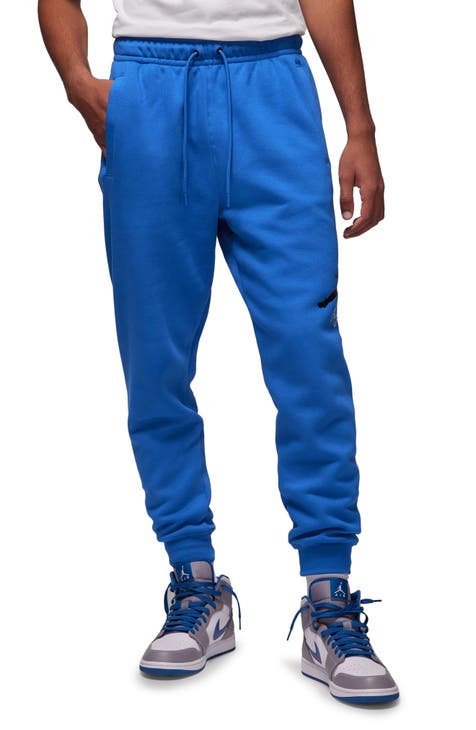Men's Blue Slim Fit Dress Sweatpant