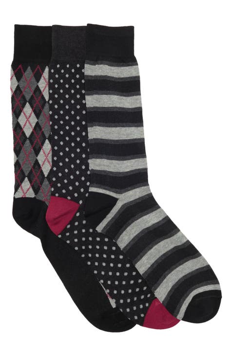 Assorted 3-Pack Patterned Socks
