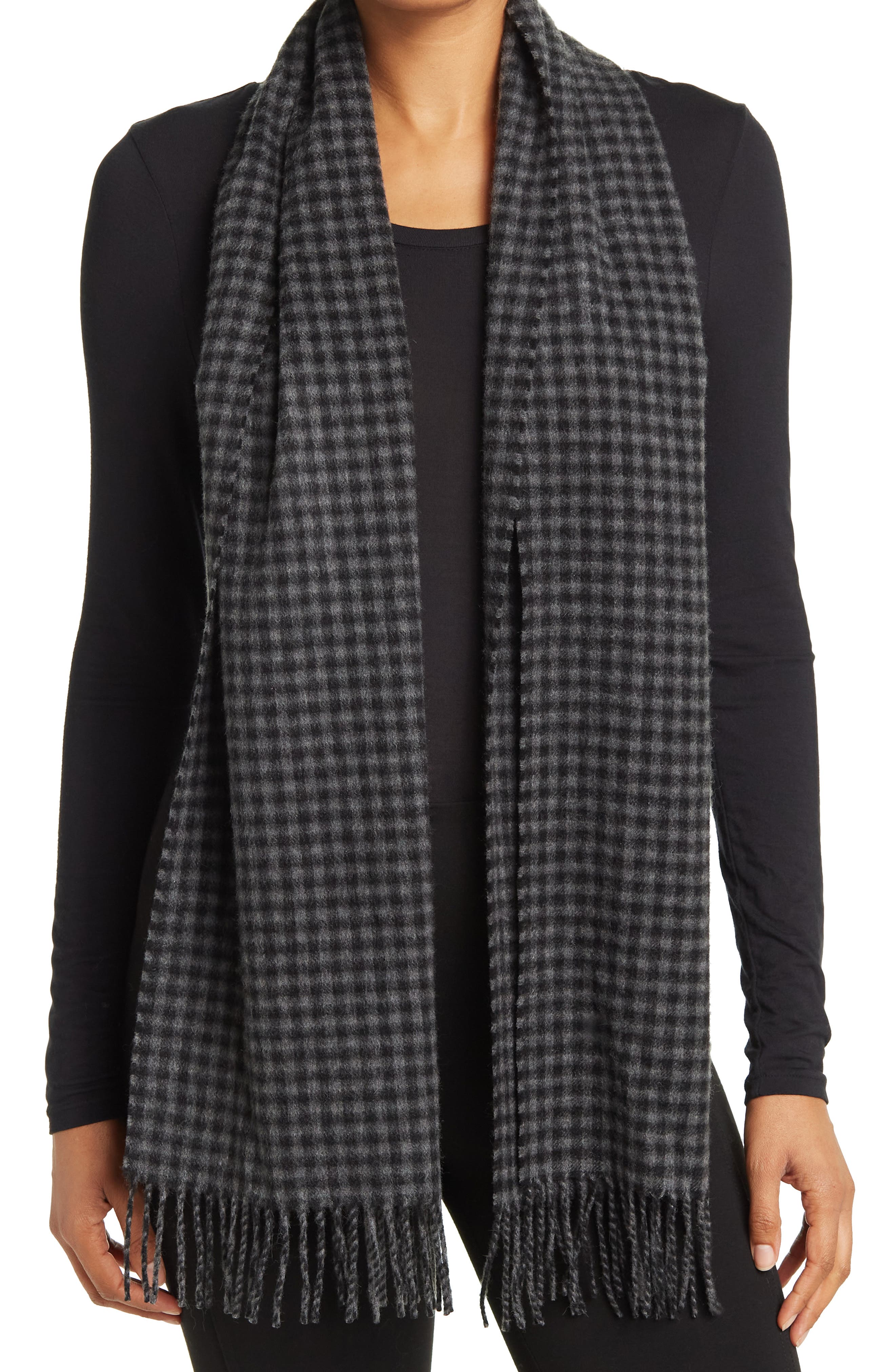 Hickey Freeman Cashmere Gingham Print 