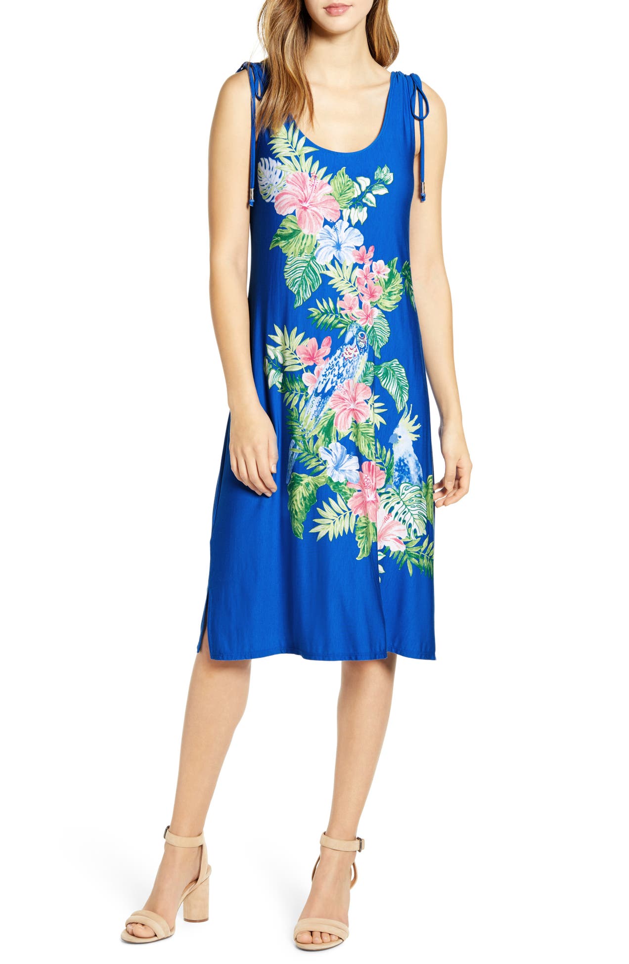 Tommy Bahama | Bahamian Rhapsody Tropical Print Midi Dress | Nordstrom Rack