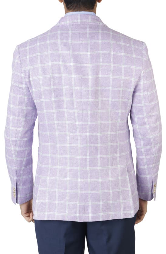 Shop Tailorbyrd Yarn Dyed Windowpane Sport Coat In Lilac