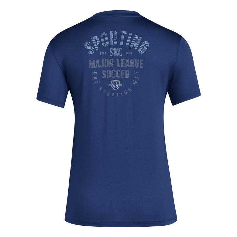 Shop Adidas Originals Adidas Navy Sporting Kansas City Local Stoic T-shirt