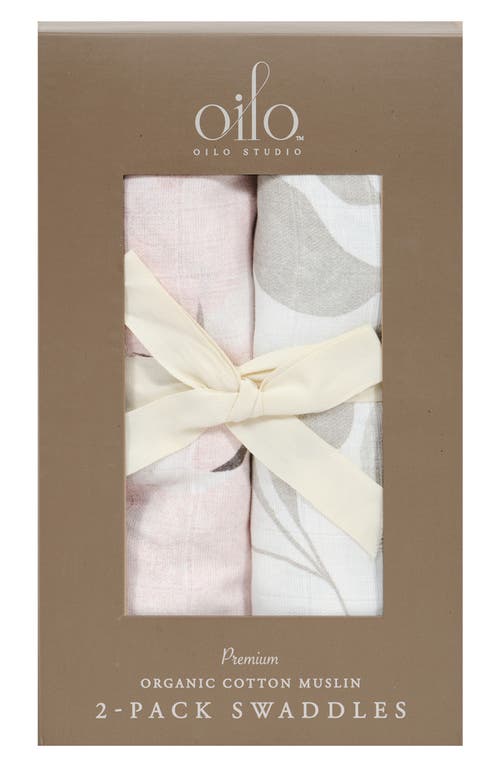 Oilo 2-Pack Swaddle Blankets in Blush at Nordstrom