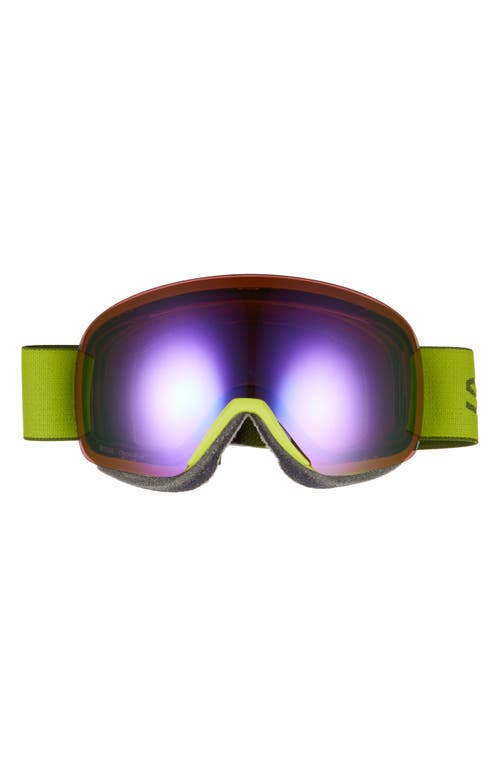 Skyline 157mm ChromaPop Snow Goggles in Algae Olive /Chromapop Violet