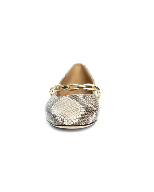 Allegra James Luna Chain Flat In Snake