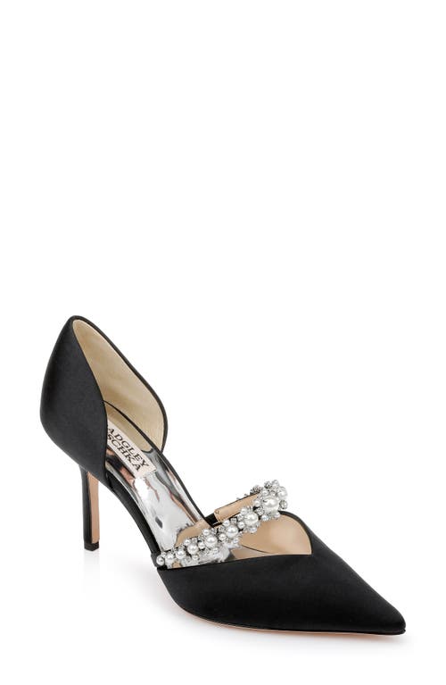 Badgley Mischka Collection Nathalie d'Orsay Pointed Toe Pump in Black