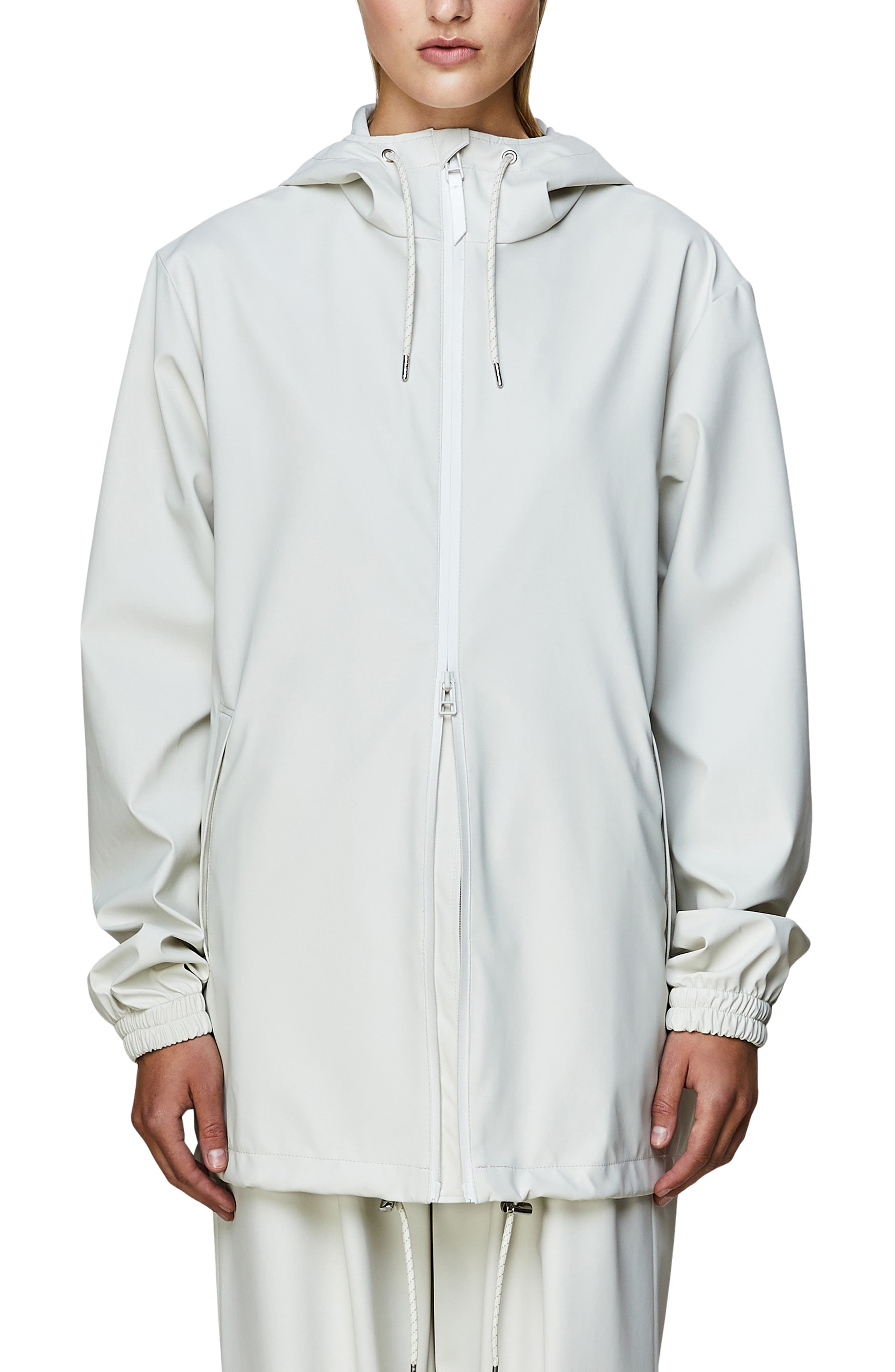 off white waterproof jacket