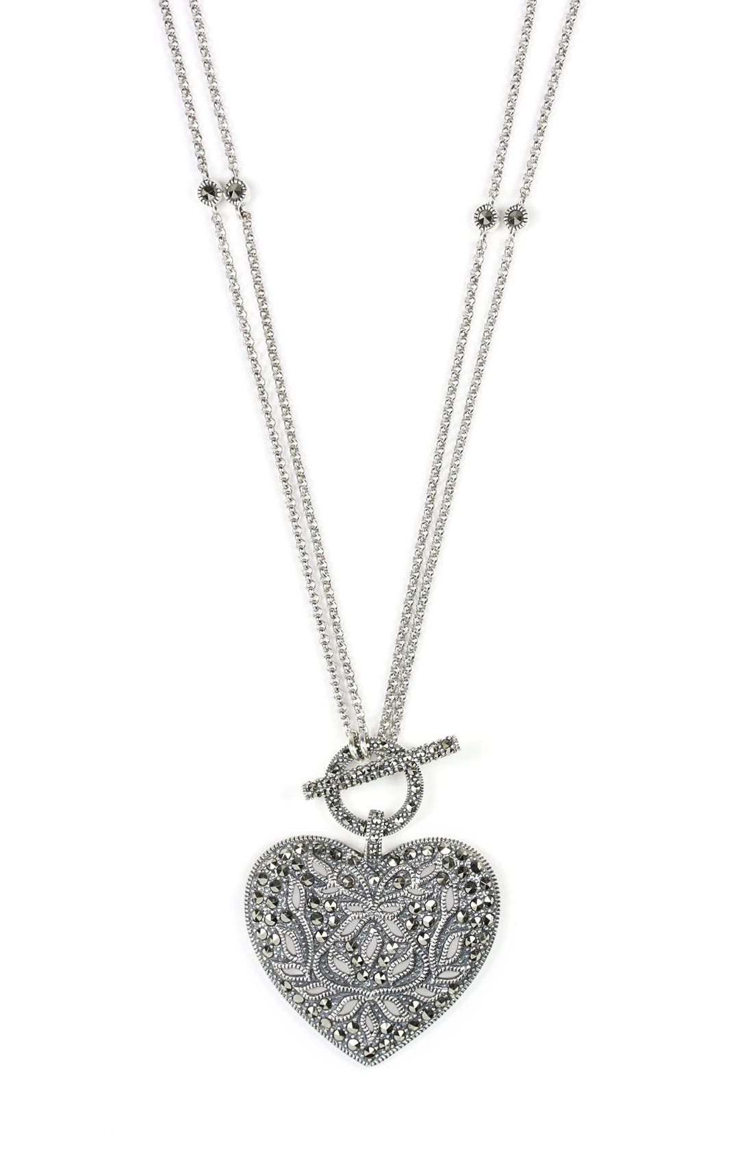 Judith Jack Heart Pendant Convertible Necklace Nordstrom