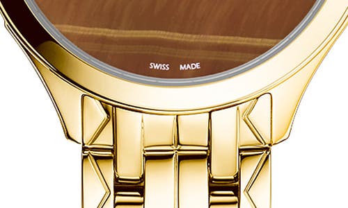 Balmain Watches Flamea Bracelet Watch, 34mm In Gold/brown