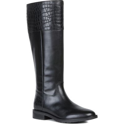 Geox Bettanie Tall Boot, Black