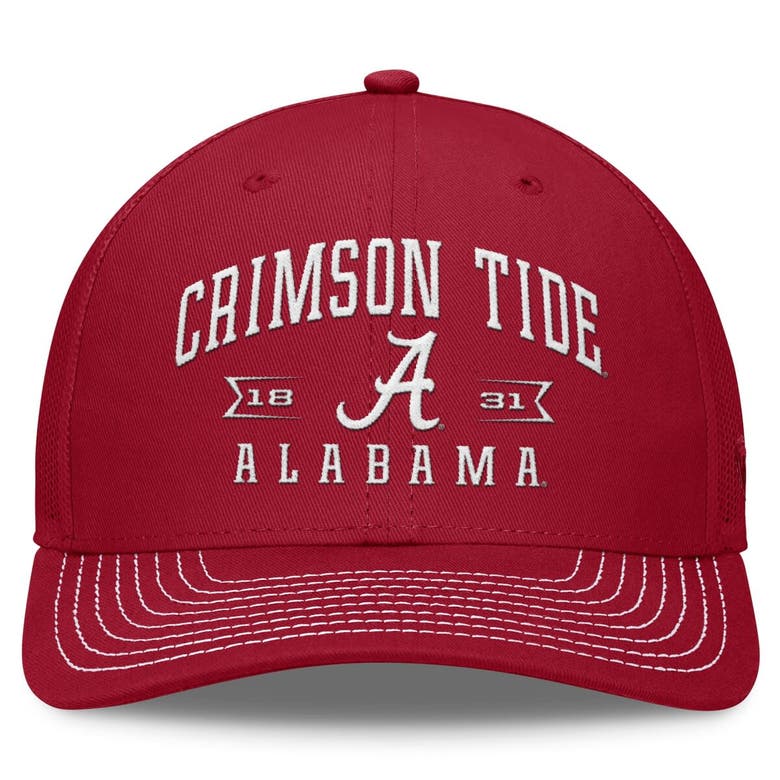Shop Top Of The World Crimson Alabama Crimson Tide Carson Trucker Adjustable Hat
