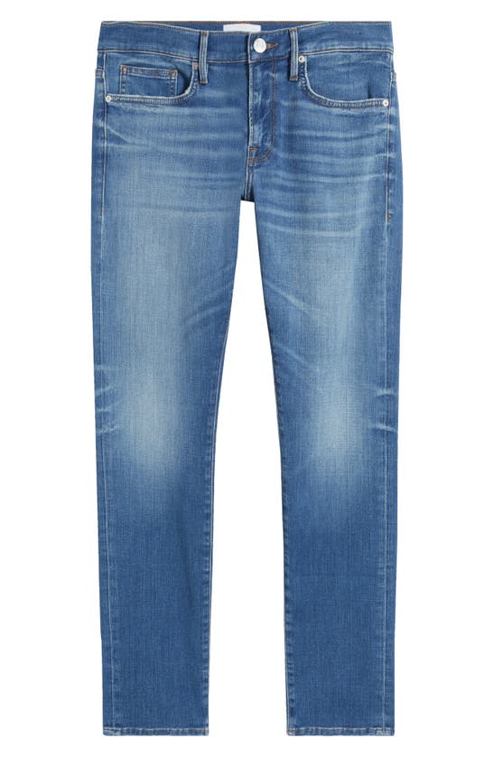 Frame Modern Belt-loops Straight-leg Regular-fit Stretch Recycled-denim-blend Jeans In Palermo