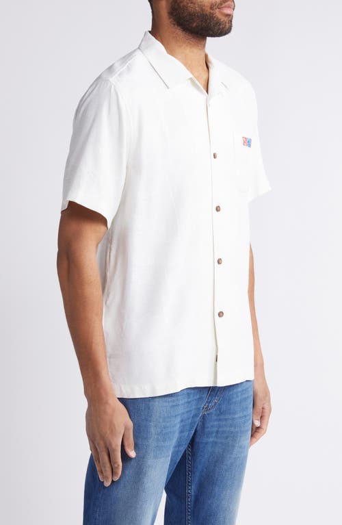 Shop Tommy Bahama Sips & Stripes Forever Silk Camp Shirt In Continental