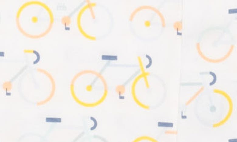Shop Magnetic Me Bicycle Print Convertible Footie In White/ Cycles