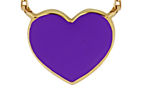 Bony Levy Blg 14k Gold Enamel Heart Pendant Necklace In 14k Yellow Gold