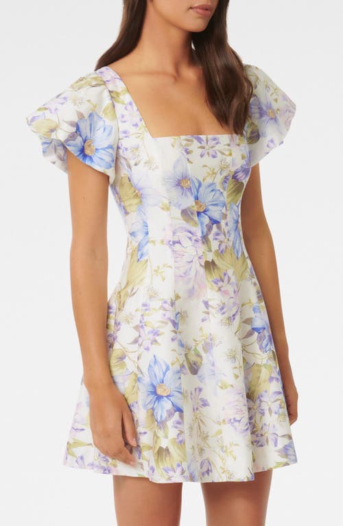 Shop Ever New Josie Floral Print Minidress In Selene Floral