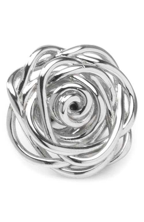 Cufflinks, Inc. Sterling Silver Rose Lapel Pin at Nordstrom