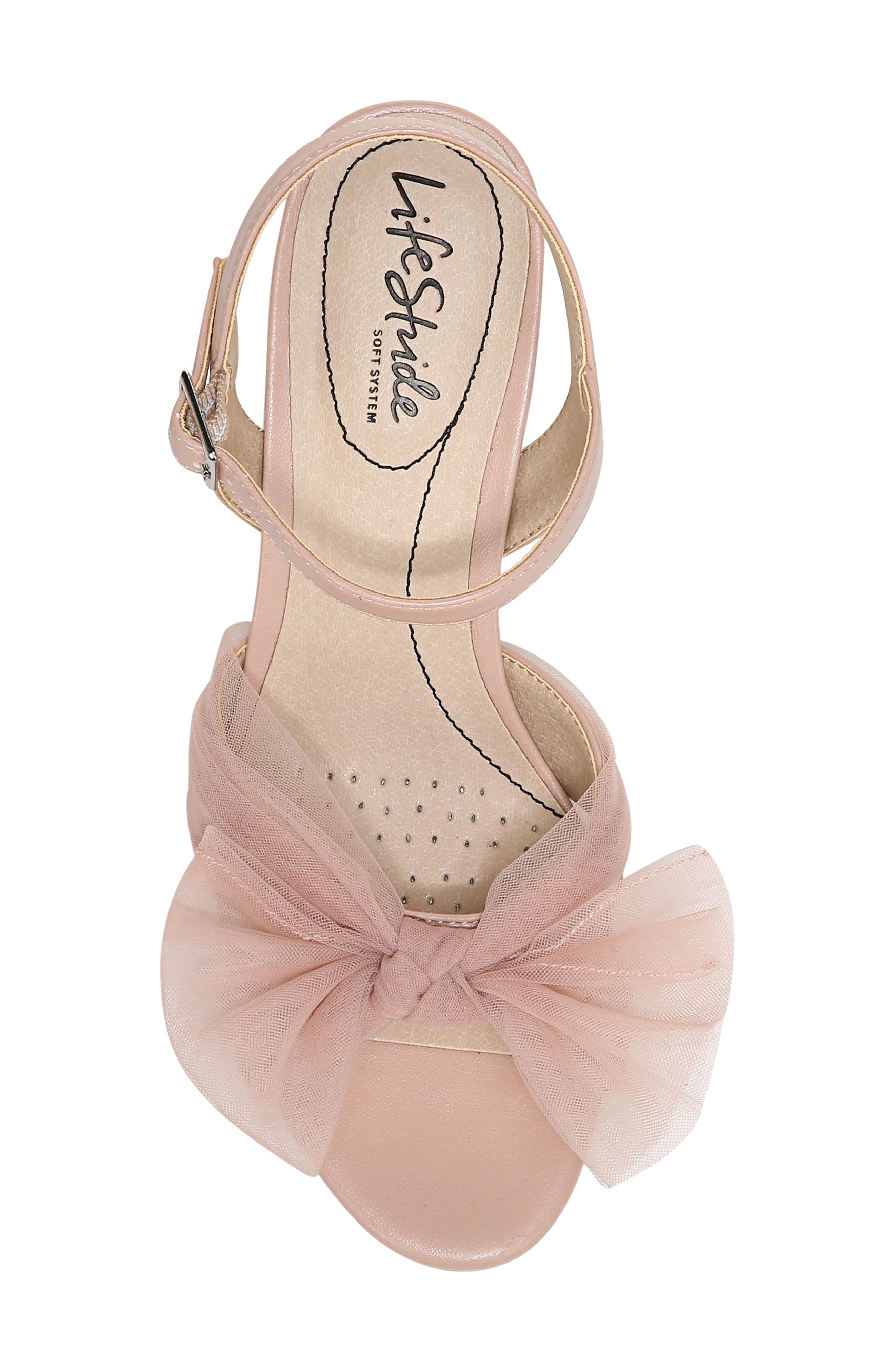 Lifestride Womens Last Dance Platform Sandal Beige Size 8 5 W