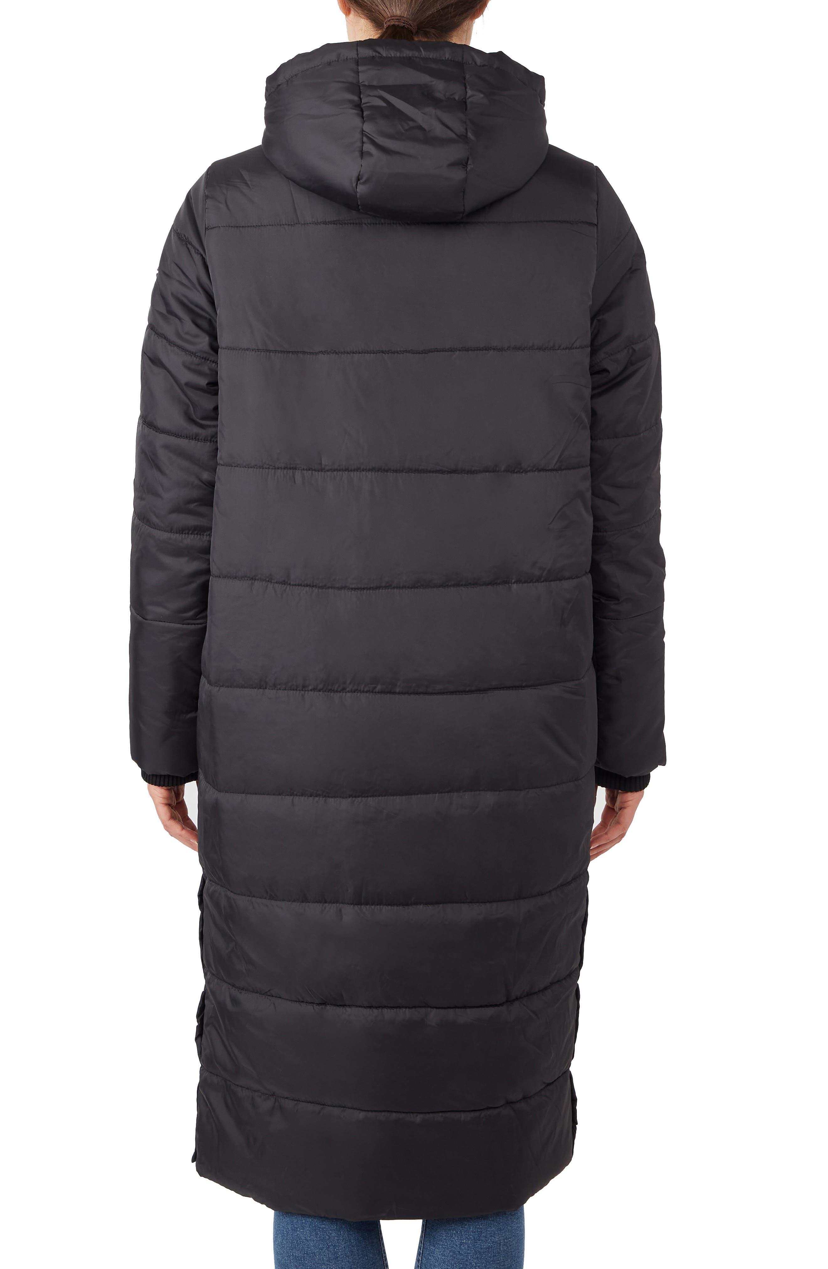 Modern Eternity Penelope 3-in-1 Long Puffer Maternity Coat - M - Black