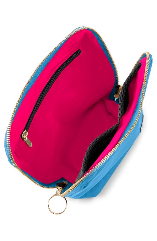 Shop Kusshi Everyday Cosmetics Bag In Electric Blue/neon Pink