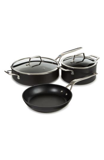 Berghoff Essentials 5-piece Non-stick Cookware Set In Black