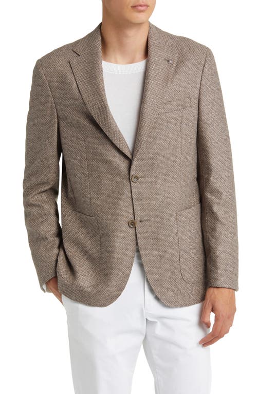 Morton Soft Constructed Wool & Cashmere Sport Coat in Tan
