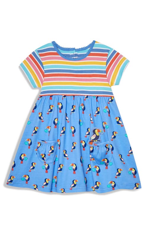 Shop Jojo Maman Bébé Jojo Maman Bebe Toucan Pet In Pocket Dress In Blue