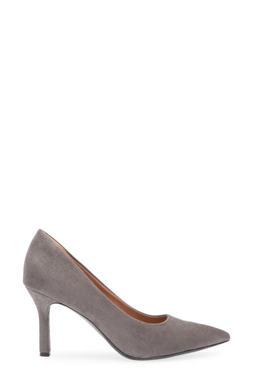 Nordstrom Rack Paige Faux Leather Pump In Grey Charcoal