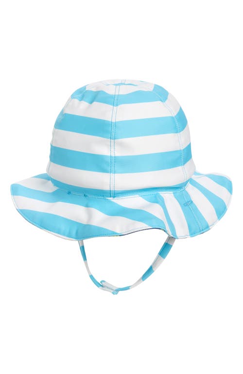 Tucker + Tate Reversible Bucket Hat in Blue Twilight Waves- Stripes