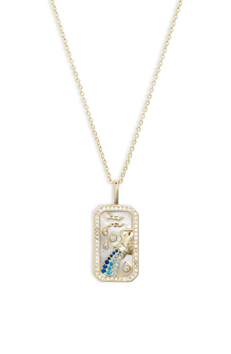 | Nordstrom zodiac pendant necklace aquarius