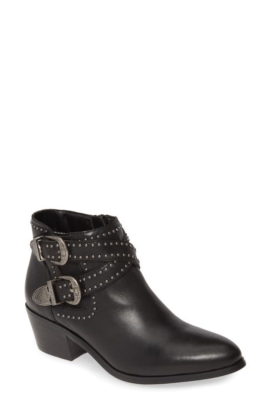 David Tate Senator Bootie In Black Leather | ModeSens