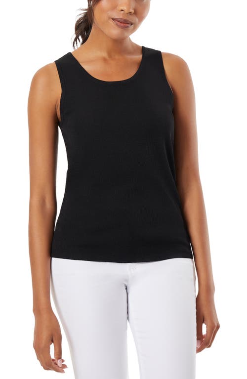 Scoop Neck Tank in Jones Black