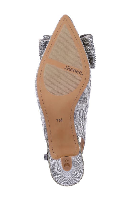 Shop J. Reneé Weslee Slingback Pointed Toe Pump In Pewter
