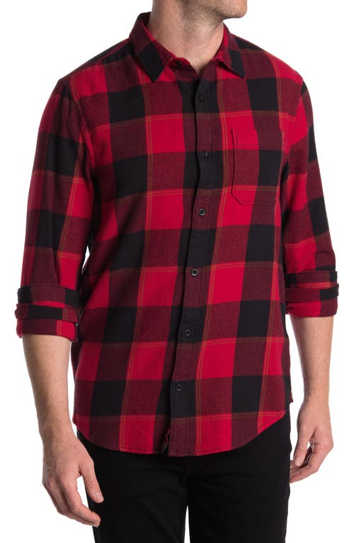 Abound Plaid Flannel Long Sleeve Shirt in Red-Black Pop Buffalo