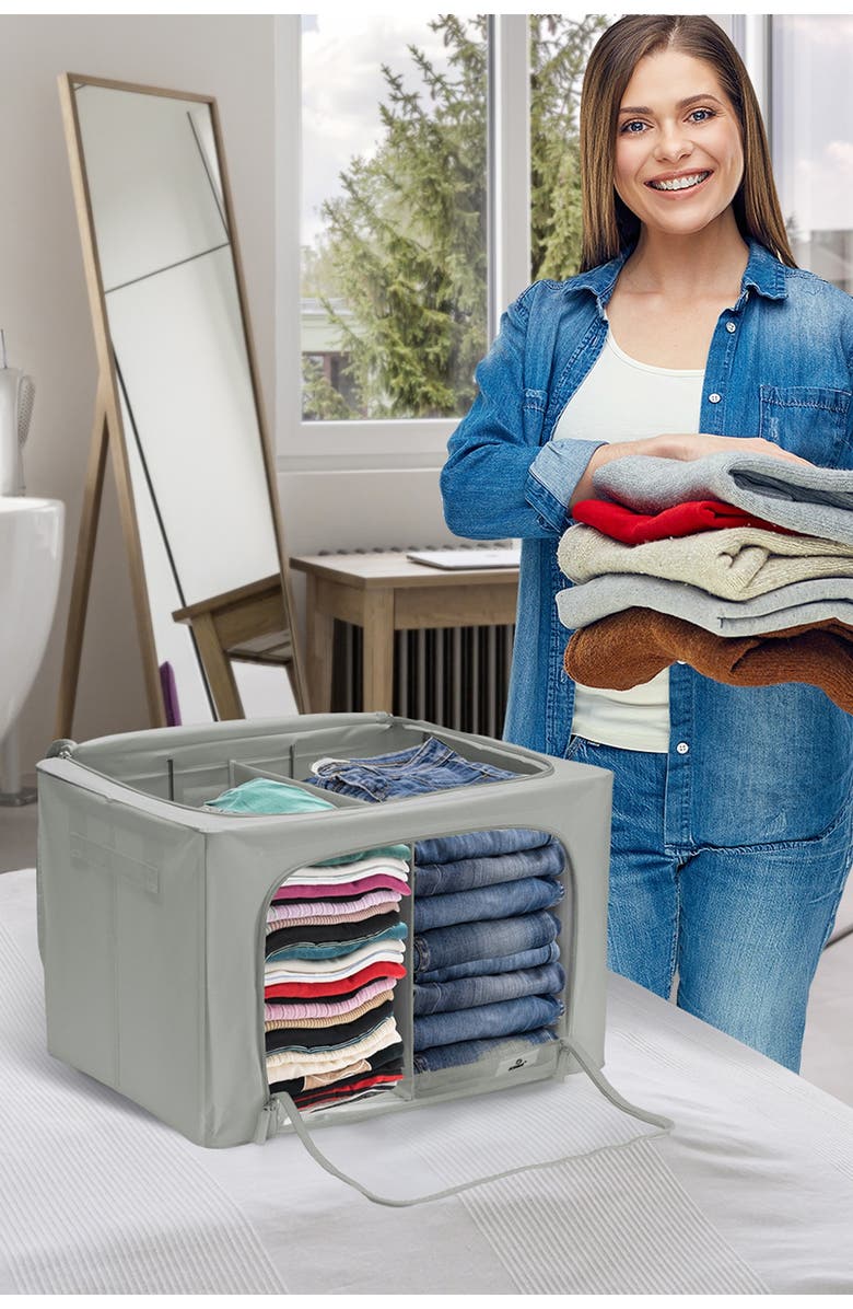 SORBUS Storage Bin Set with Divided Interior Clear Nordstromrack