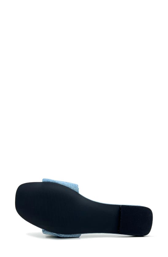 Yosi Samra Naomi Ruched Sandal In Denim In Denim