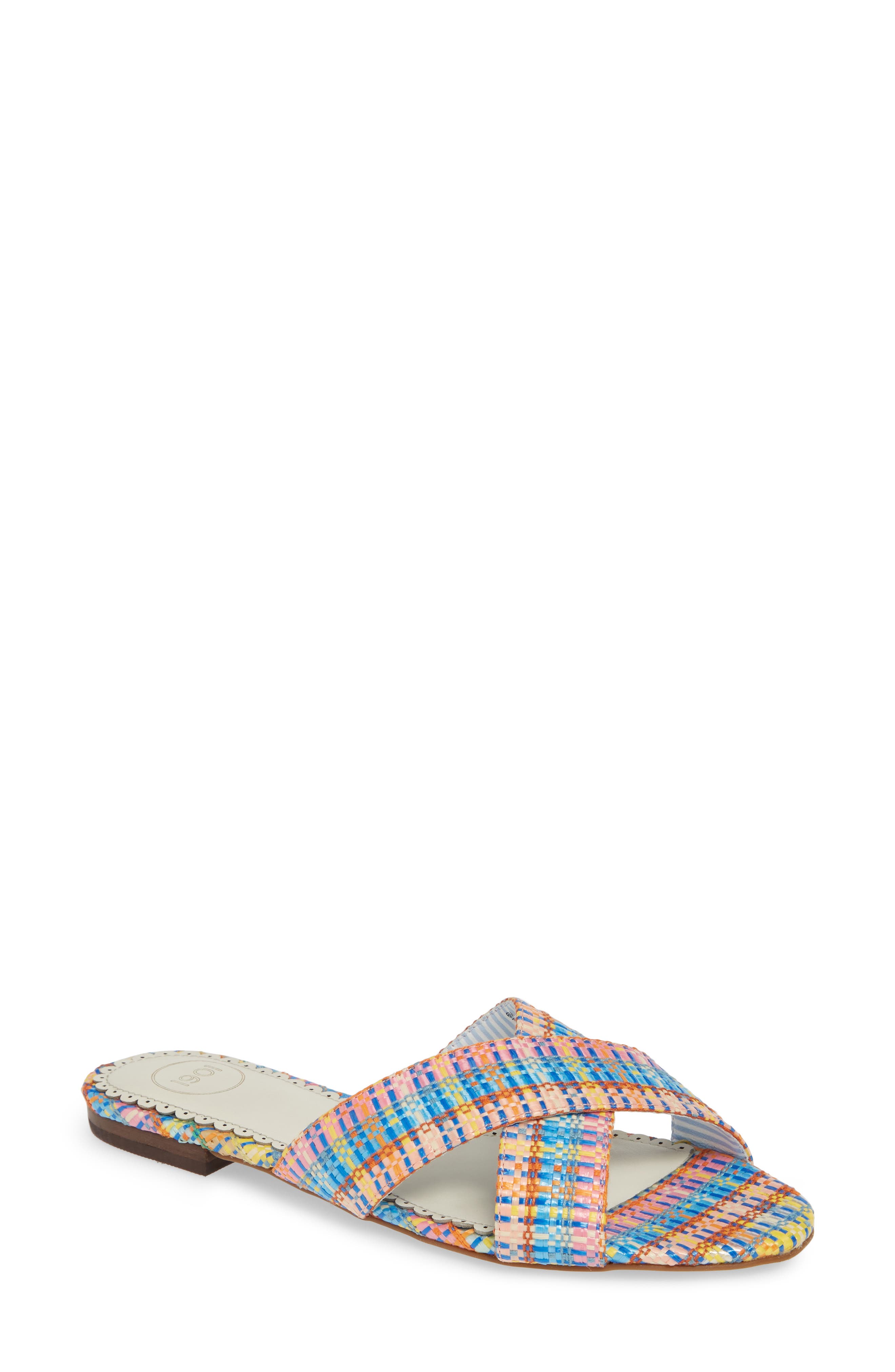 1901 Bryers Crisscross Slide Sandal- Yellow