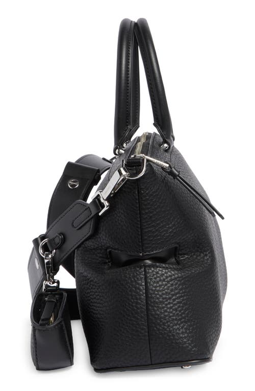 Calvin Klein Cypress Satchel Bag In Black/silver