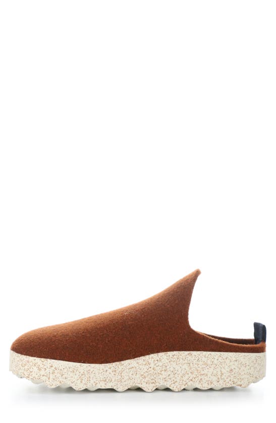Shop Asportuguesas By Fly London Come Slip-on Sneaker Mule In Brown Tweed/ Felt